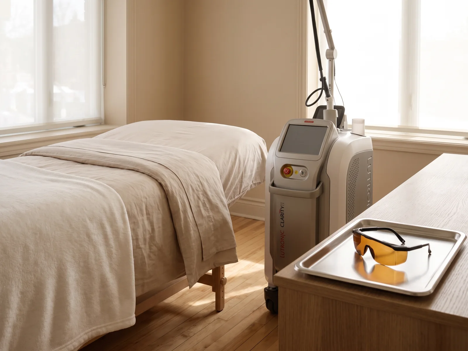 Clarity II device used for laser hair removal at Institut V in Montreal