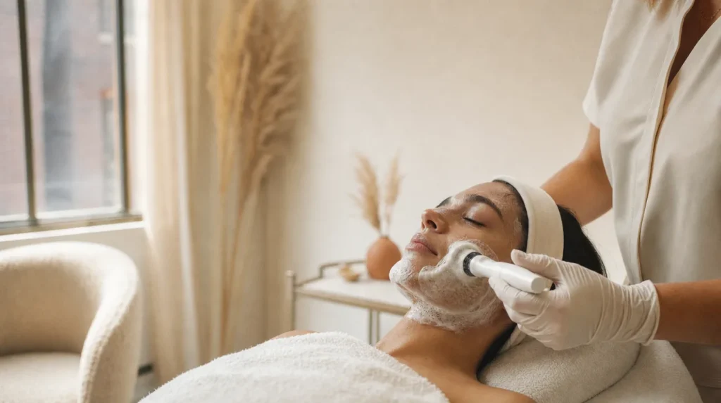 OxyGeneo Facial Routine: Treatment Frequency and At-Home Care - Institut V Esthétique Montréal