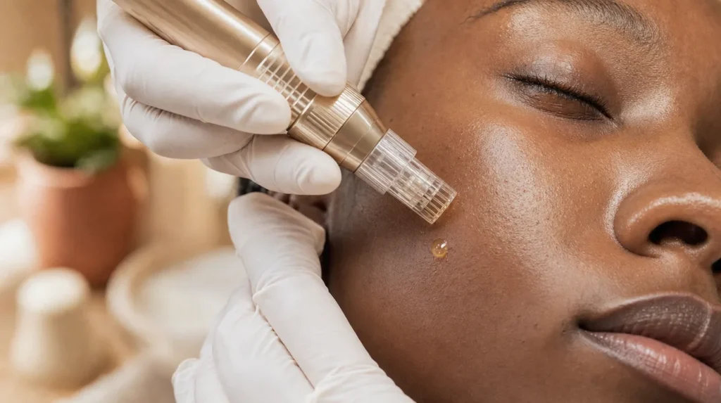 Routine soins du visage : microneedling, OxyGeneo et les traitements professionnels qui transforment votre peau - Institut V Esthétique Montréal